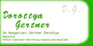 dorottya gertner business card